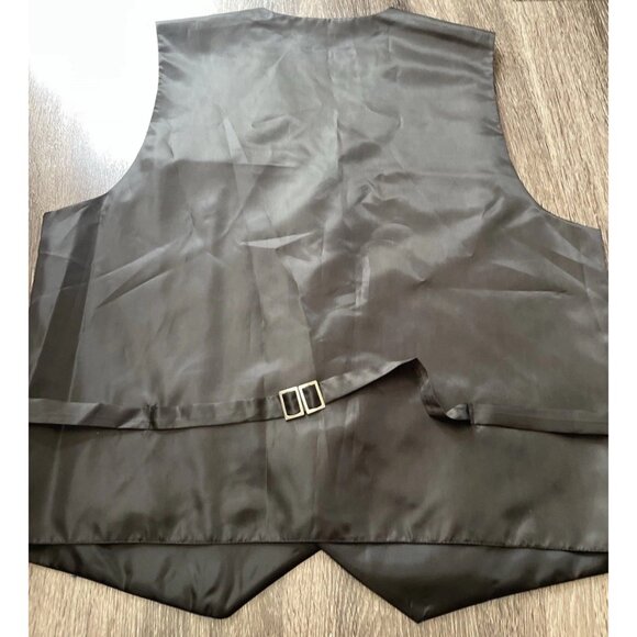 Vintage Pierre Cardin Vest Mens sz Large Blue Paisley V Neck Sleeveless Button - Picture 9 of 13